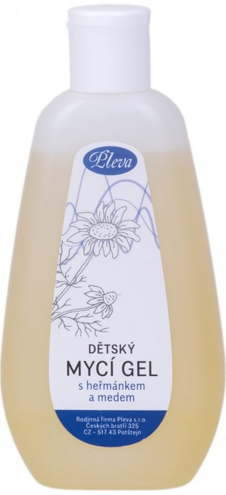 Pleva Dětský mycí gel s heřmánkem a medem, 200 g